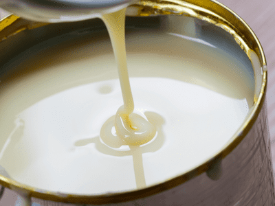 boiling condensed milk in a can