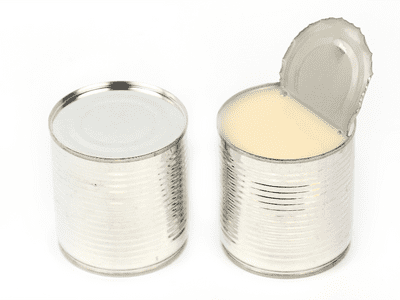 condensed milk boiling in can